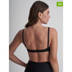 Bye Bra Przedłużacze (3 szt.) w kolorze beżowym, czarnym i białym do biustonosza rozmiar: onesize