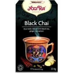 Herbata Czarna Black Chai z Imbirem i Cynamonem BIO 17 torebek YOGI TEA