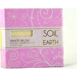Ręcznie robione w Indiach mydło 100% VEGAN Białe Piżmo (White Musk) 100g Soil&Earth
