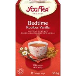 Herbata Spokojny Sen BEDTIME ROOIBOS VANILLA BIO 17 torebek Yogi Tea