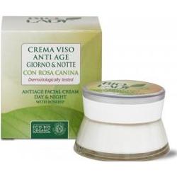 Krem do twarzy z dziką różą na dzień & noc Organic Anti Age 50 ml Bio Lady
