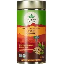 Herbata Ginger Tulsi Tea z Imbirem 100g sypana Organic India