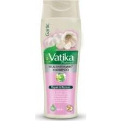 Szampon Czosnkowy z Henną Multivitamin 400ml Vatika Dabur - Wzmacniający, Włosy Łamliwe i Wypadające