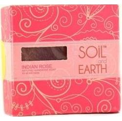 Ręcznie robione w Indiach mydło 100% VEGAN INDYJSKA RÓŻA 125g Soil & Earth Subtelny Kwiatowy Aromat