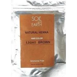Ekskluzywna Henna do włosów Indyjska JASNY BRĄZ 100g Soil and Earth