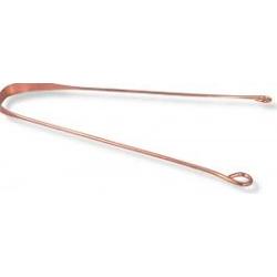 SKROBACZKA DO CZYSZCZENIA JĘZYKA Z CZYSTEJ MIEDZI ochrona jamy ustnej