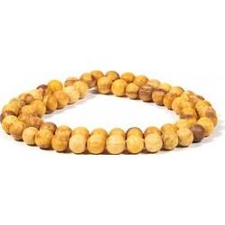 Naszyjnik z koralikami zapachowymi z Palo Santo, średnica 0.8 cm, długość 50cm