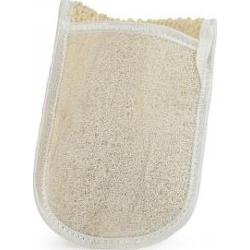 Rękawica orientalna dwustronna naturalna gąbka z luffą azjatycką i bawełną Najel