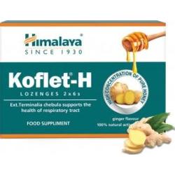 Koflet H Pastylki do ssania o smaku imbirowym 2 x 6 sztuk Himalaya