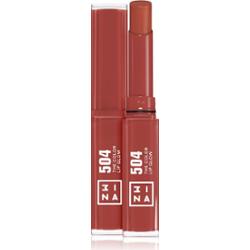 3INA The Color Lip Glow szminka nawilżająca z połyskiem odcień 504 - Medium, nude taupe 1,6 g