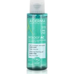 A-Derma Biology AC pieniący się żel myjący do skóry tłustej i mieszanej 100 ml