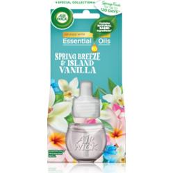 Air Wick Spring Fresh Spring Breeze & Island Vanilla elektryczny odświeżacz powietrza napełnienie 19 ml