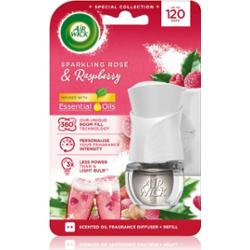 Air Wick Electric Sparkling Rose & Raspberry elektryczny odświeżacz powietrza z napełnieniem 19 ml
