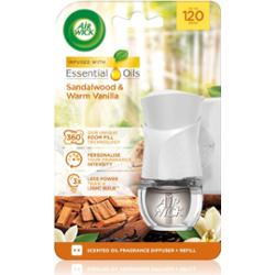 Air Wick Electric Sandalwood & Vanilla elektryczny odświeżacz powietrza z napełnieniem 19 ml