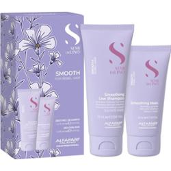 Alfaparf Milano Semi di Lino Smooth Minisize Kit zestaw podróżny do włosów nieposłusznych i puszących się