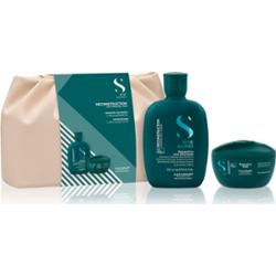 Alfaparf Milano Semi di Lino Reconstruction Duo Kit zestaw upominkowy do włosów zniszczonych 2 szt.