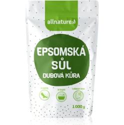 Allnature Epsom salt Oak Bark sól do kąpieli 1000 g