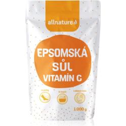Allnature Epsom salt + vitamín C sól do kąpieli 1000 g