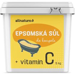 Allnature Epsom salt + vitamín C sól do kąpieli z witaminą C 5000 g