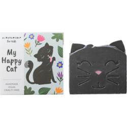 Almara Soap My Happy Cat mydło robione ręcznie o zapachu brzoskwini dla dzieci 100 g