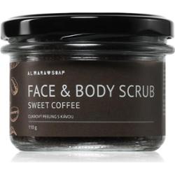 Almara Soap Face & Body Scrub peeling cukrowy do ciała i twarzy z zapachem Sweet Coffee 110 g