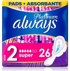 Always Platinum Super Size 2 podpaski 26 szt.