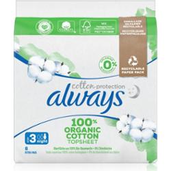 Always Cotton Protection Night podpaski nieperfumowany 8 szt.