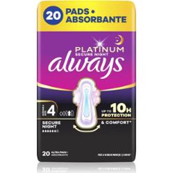 Always Platinum Secure Night Size 4 podpaski na noc 20 szt.