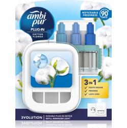 AmbiPur 3volution Cotton Flower elektryczny odświeżacz powietrza z napełnieniem 20 ml