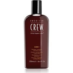 American Crew Hair & Body 3-IN-1 szampon, odżywka do włosów i żel pod prysznic 3w1 dla mężczyzn 250 ml