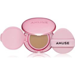 AMUSE Dew Power Vegan Cushion długotrwały podkład w gąbce dla efektu rozjaśnienia i wygładzenia skóry odcień 04 Tan 15 g