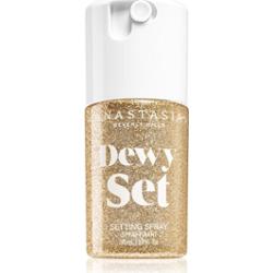 Anastasia Beverly Hills Dewy Set Setting Spray Mini mgiełka rozświetlająca do twarzy z zapachem Coconut & Vanilla 30 ml