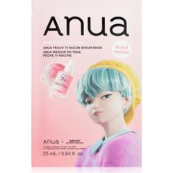 Anua K-Pop Demon Hunters Peach 70% Niacin Mask rozjaśniająca maseczka do twarzy z kolagenem 1 szt.