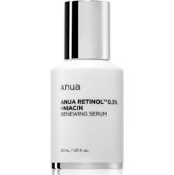 Anua Retinol 0.3% + Niacin Renewing Serum serum regenerujące na noc na rozszerzone pory i zmarszczki 30 ml