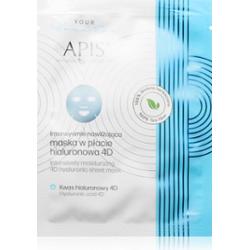 APIS - Your Home Spa - Intensively Moisturizing 4D Hyaluronic Sheet Mask - Intensywnie nawilżająca maska w płacie hialuronowa 4D - 20 g