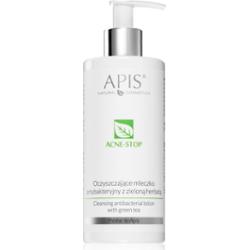 Apis Natural Cosmetics Acne-Stop Home TerApis mleczko oczyszczające do demakijażu z zieloną herbatą 300 ml