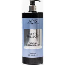 Apis Natural Cosmetics Who's The Boss energetyzujący żel pod prysznic 3 w 1 dla mężczyzn 1000 ml