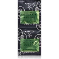 Apivita Express Beauty Moisturizing Face Mask Cucumber intensywnie nawilżająca maseczka do twarzy 2x8 ml