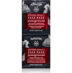 Apivita Express Beauty Revitalizing Face Mask Pomegranate maseczka rewitalizująca i rozjaśniająca 2x8 ml