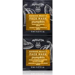 Apivita Express Beauty Detox Face Mask Pumpkin detoksykująca maseczka do twarzy 2x8 ml