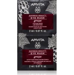 Apivita Express Beauty Line Smoothing Eye Mask Grape maska na oczy o działaniu wygładzającym 2 x 2 ml