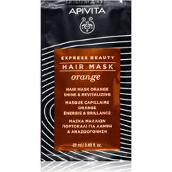 Apivita Express Beauty Hair mask Shine Orange rewitalizująca maseczka do włosów 20 ml