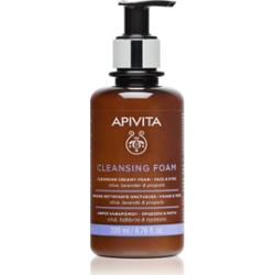 Apivita Cleansing Foam Face & Eyes kremowa pianka oczyszczająca do twarzy i okolic oczu 200 ml
