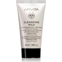 Apivita Cleansing Milk Face & Eyes mleczko oczyszczające 3w1 do twarzy i okolic oczu 50 ml