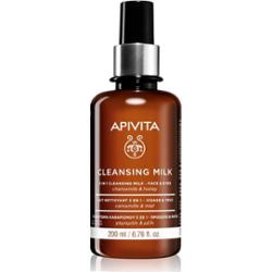 Apivita Cleansing Milk Face & Eyes mleczko oczyszczające 3w1 do twarzy i okolic oczu 200 ml