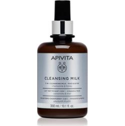 Apivita Cleansing Milk Face & Eyes mleczko oczyszczające 3w1 do twarzy i okolic oczu 300 ml