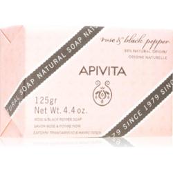 Apivita Natural Soap Rose & Black Pepper mydło oczyszczające w kostce 125 g