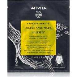 Apivita Express Beauty Lifting Tissue Face Mask Mastic maseczka liftingująca płócienna 15 ml