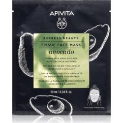 Apivita Express Beauty Moisturizing Tissue Face Mask Avocado maska nawilżająca w płacie do łagodzenia 10 ml