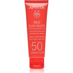 Apivita Bee Sun Safe Anti-Spot and Anti-Age Face Cream SPF 50 krem chroniący przed starzeniem się skóry SPF 50 50 ml